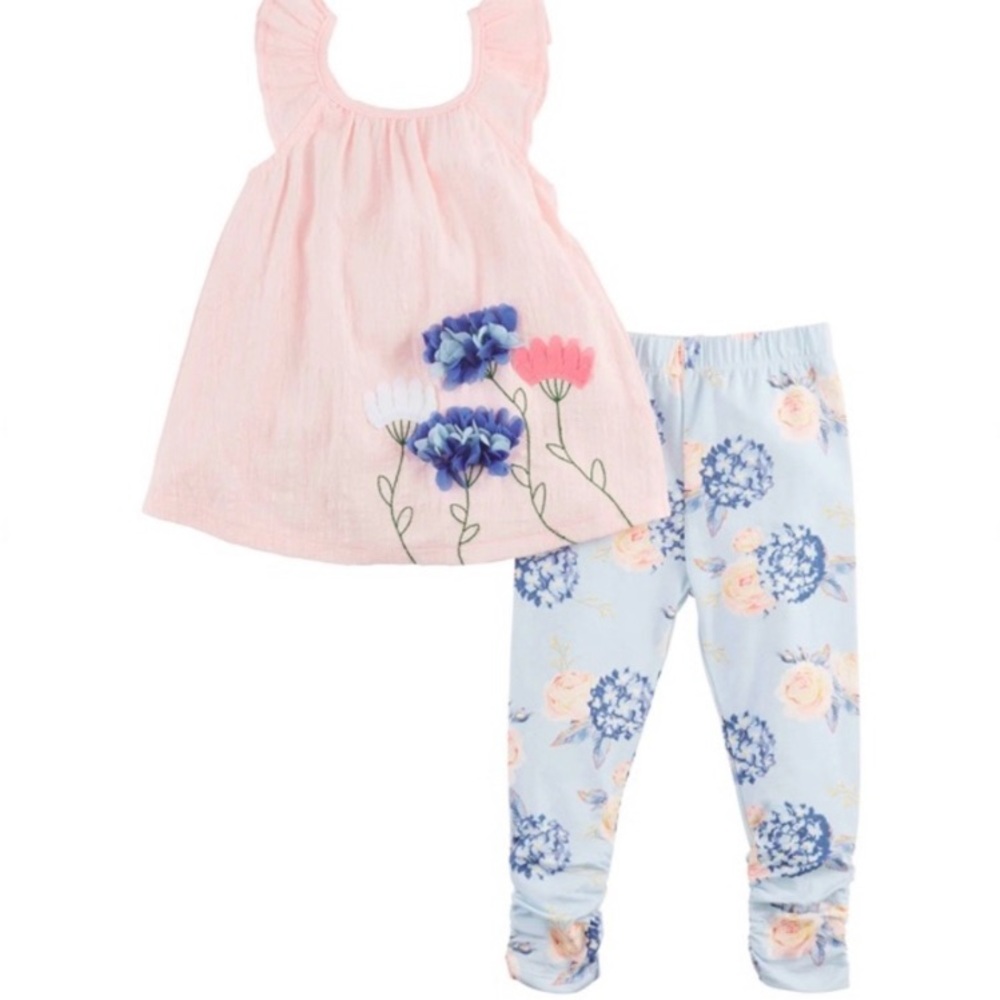 Mud Pie Pink and Blue Kids Matching Set